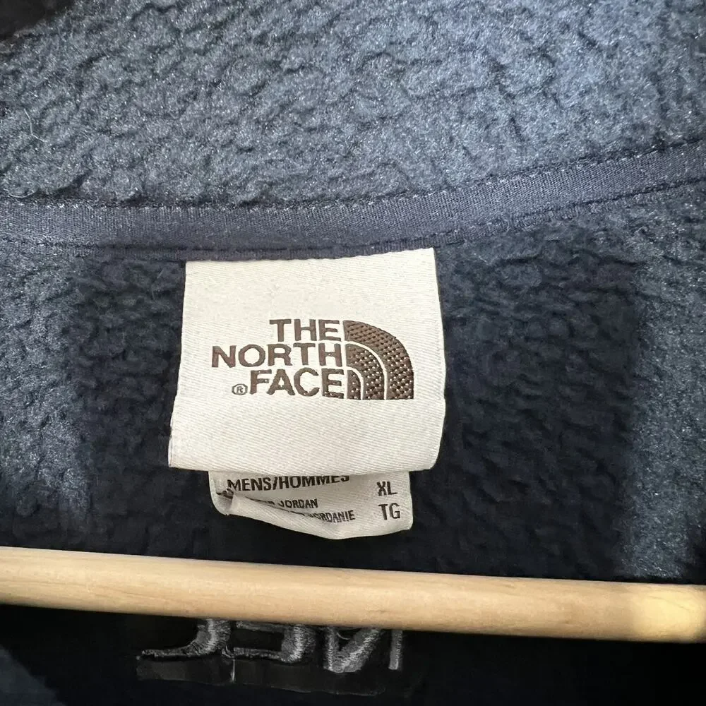 North Face Fleece Vest Blue Mens Size XL Full Zip‎